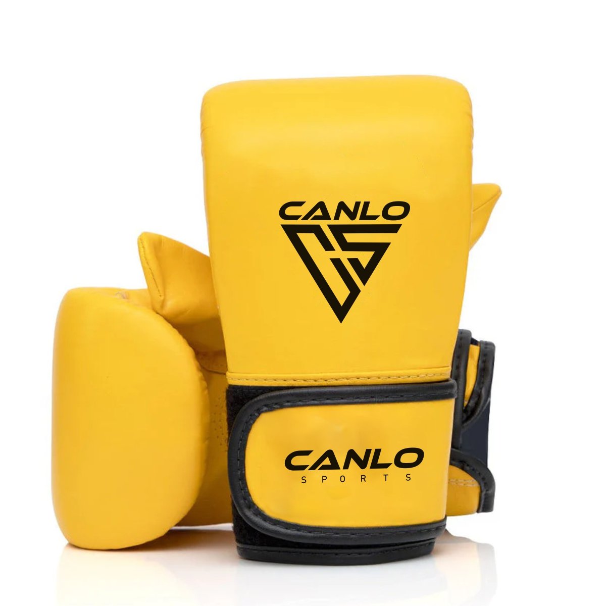 Canlo Bag Mitt Yellow - Premium pure leather bag mitt front view