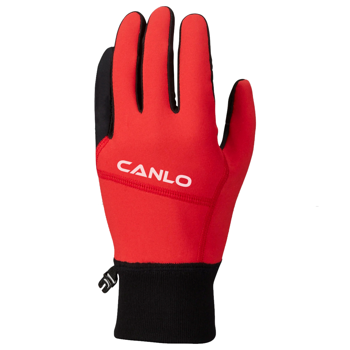 CANLO Fleece Gym Gloves Red